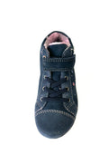 TT KIDS JODIE TEX UNICORN WATERPROOF NAVY ELASTICATED LACE/ VELCRO HI TOP