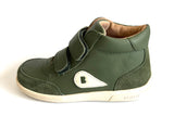 BOBUX KP CHAMP HIGH II BRONZE GREEN LEATHER ANKLE BOOT