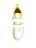 SHOESME NO25S008-B WHITE/SILVER STAR VELCRO TRAINER