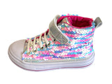 SHOESME/ GO BANANAS SEQUIN PINK/BLUE/WHITE HI-TOP