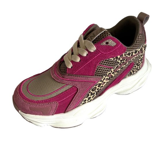 SHOESME FUSCHIA LACE TRAINER LW25W006-F