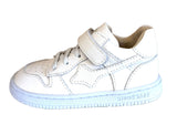 SHOESME BN26S032-E WHITE ELASTICATED LACE/ VELCRO TRAINER