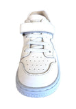 SHOESME BN26S032-E WHITE ELASTICATED LACE/ VELCRO TRAINER
