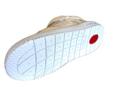 SHOESME BN26S032-E WHITE ELASTICATED LACE/ VELCRO TRAINER