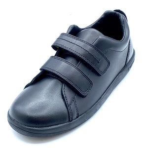BOBUX BOUND  BLACK DOUBLE VELCRO SCHOOL SHOE