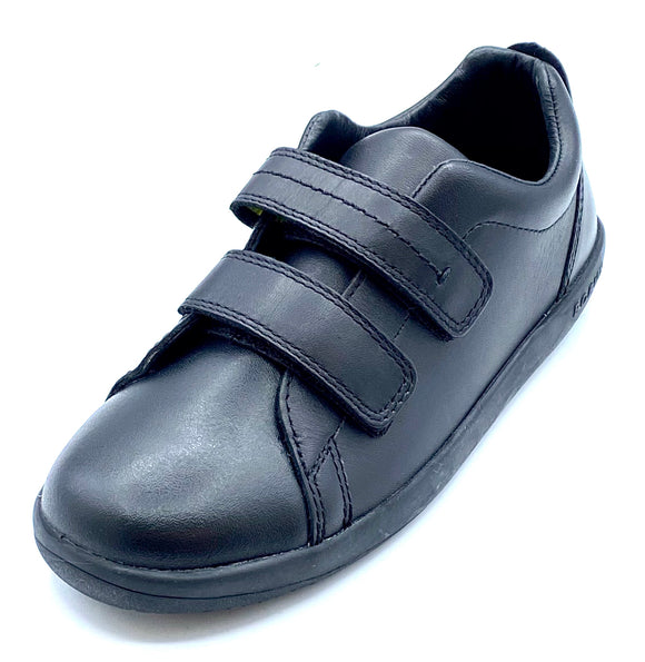 BOBUX BOUND  BLACK DOUBLE VELCRO SCHOOL SHOE