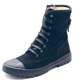 SHOESME BLACK SUEDE LACE BOOT SW22W029-B